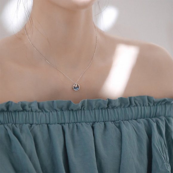 NEW 925 Sterling Silver Mermaid Ocean Necklace - Picture 4 of 6